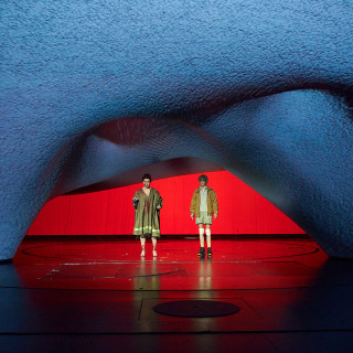 Stretch fabric sculpture for Oslo National Theatre