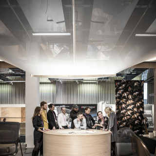ShowTex StretchTulle ceiling for Danishdesign Makers trade show stand