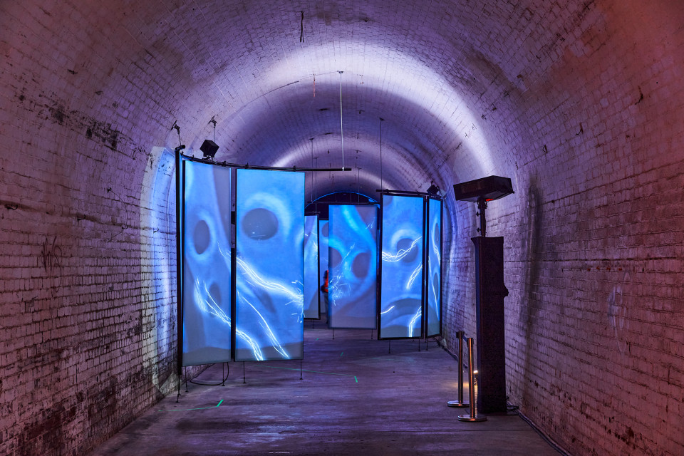 ShowTex RP Grey Plus, PolyMolton for Sleeps Hill Tunnel - Adelaide Fringe Festival