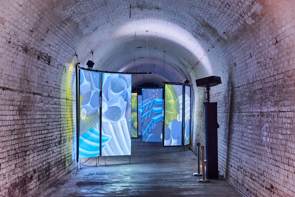 ShowTex RP Grey Plus, PolyMolton for Sleeps Hill Tunnel - Adelaide Fringe Festival
